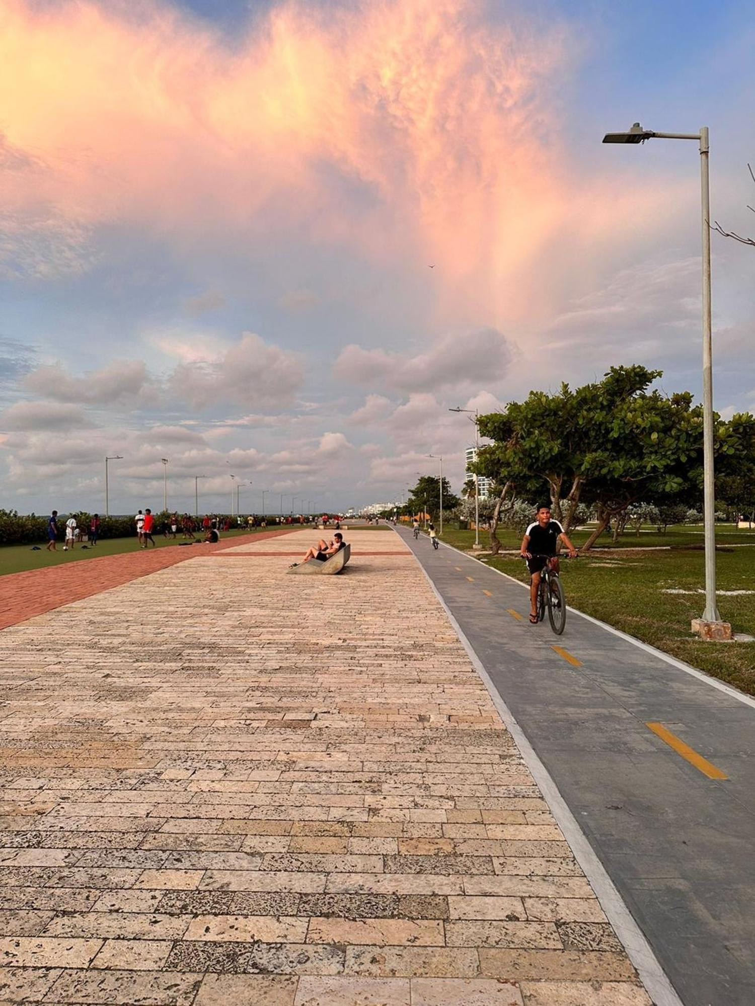 Cb1204 Boho Natural-hermosa Vista-atardecer *